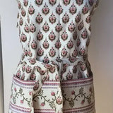 Handprinted Cotton Canvas Apron