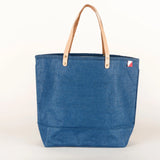 Big Jute Navy Tote Bag