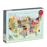 USA State Flowers Puzzle - 1000 Pieces