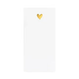Gold Heart Notepad