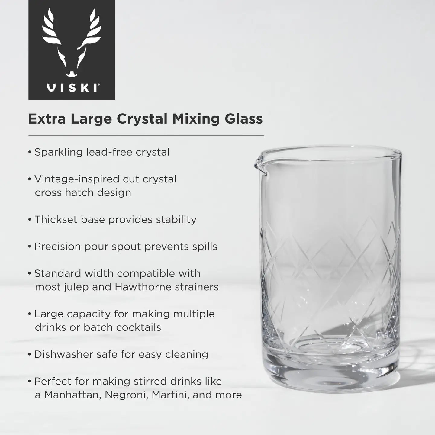 Crystal Cocktail Mixing Glass
