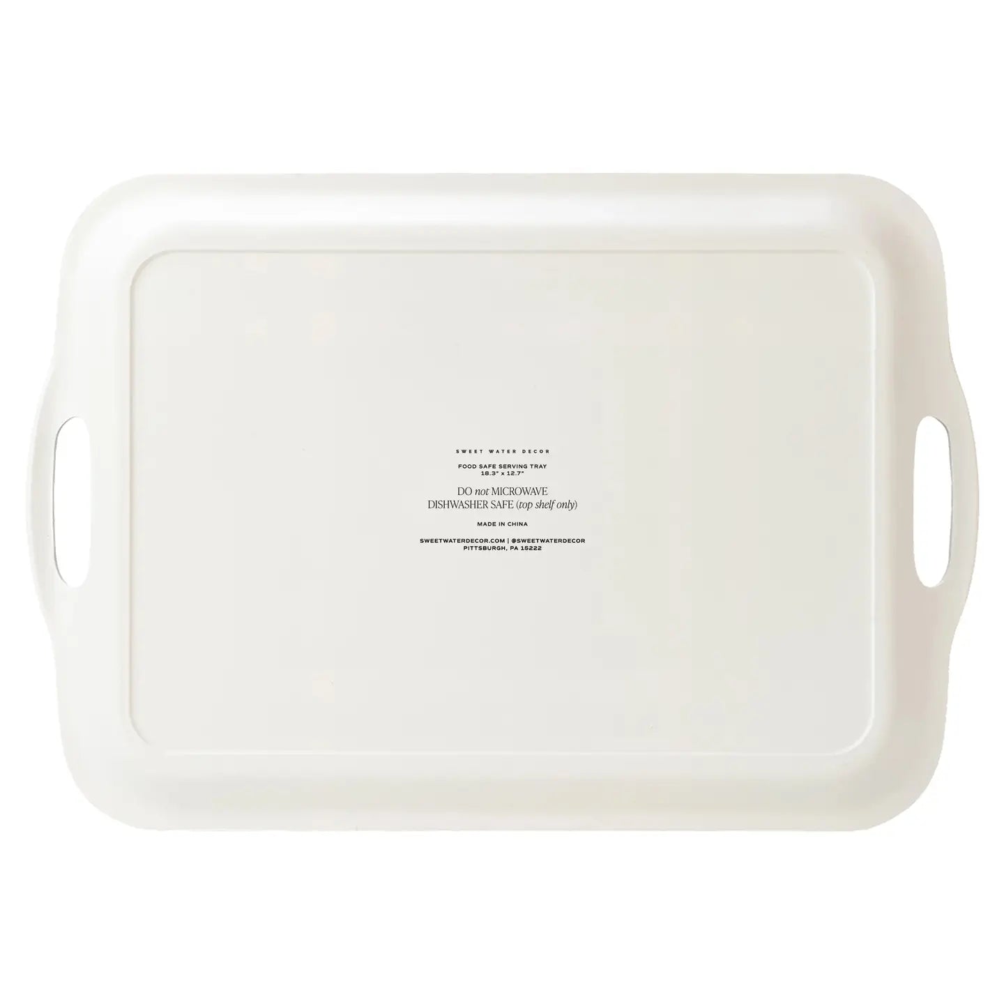 Navy Plaid Tray