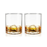 Pacific Northwest Mountain Themed Crystal Tumblers - Set of 2