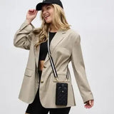Quilted Crossbody Cellphone Bag