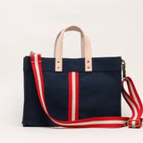 Canvas Striped Tote Bag