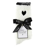 Black Heart Cozy Socks