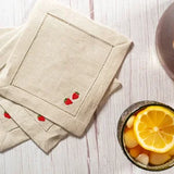 Sweet Strawberry Cocktail Coasters - Set of Four