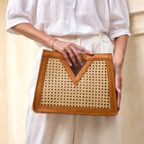 Rattan Cane Weave Handbag