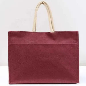 Jute Pocket Tote - Large